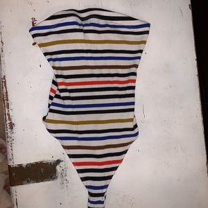 urban outfitters striped body suit